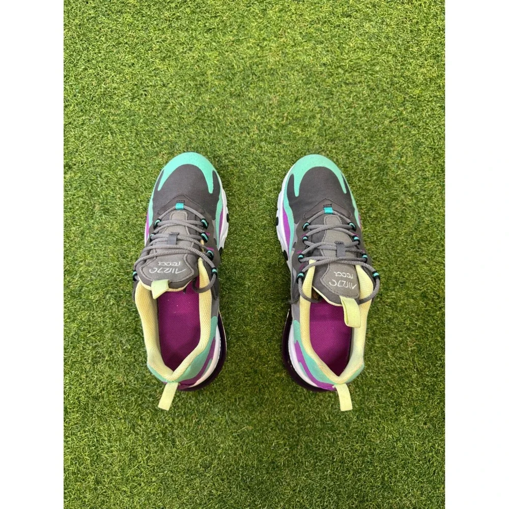 Nike Air Max 270 React GS Hyper Jade Frosted Spruce BQ0103-007 Size 6Y Mens 7.5W